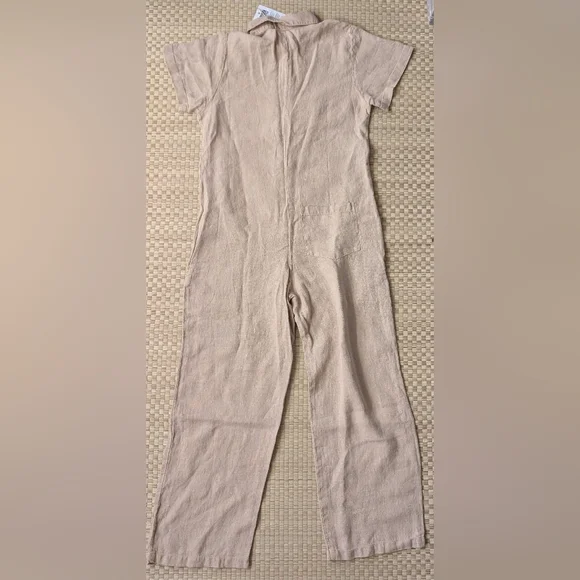 NWT Jungmaven Stillwater Pant Romper 100% Hemp Oat Milk Women's Size Medium - Picture 2 of 5